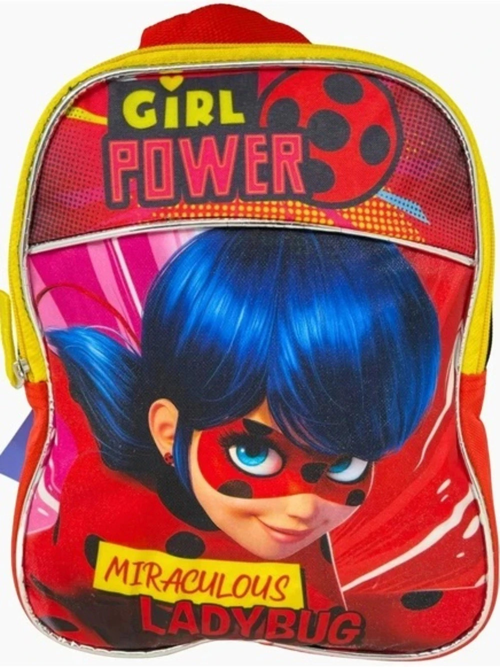 Miraculous Ladybug 16” Backpack Girls School Bag – Red, Blue & Yellow